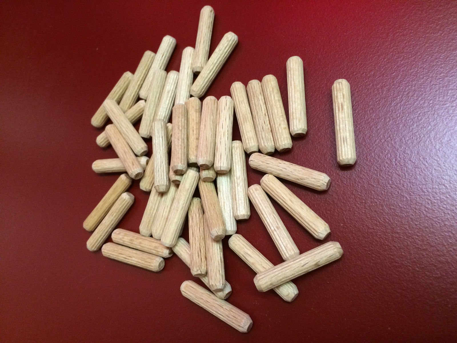 6mm x 40mm Beech Dowels, Fluted pin dowels Pk 30