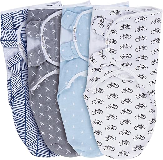 BaeBae Goods Swaddle Blanket, Adjustable Infant Baby Wrap