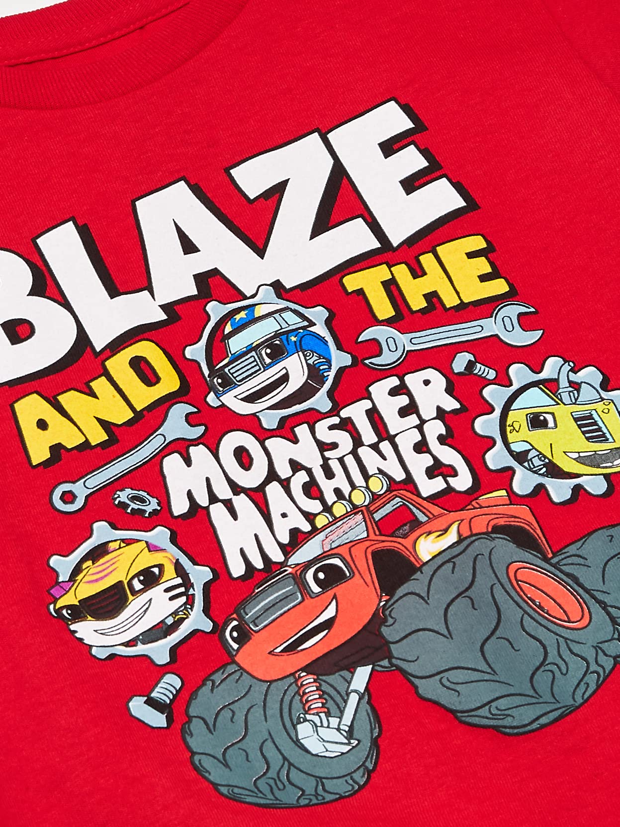 Blaze and The Monster Machines - Camiseta de Manga Corta para niño de Nickelodeon