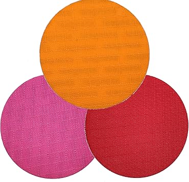Repair Patches for Down Jackets, Tents, Puffer Clothing Orange, Dark Pink, Red Kits