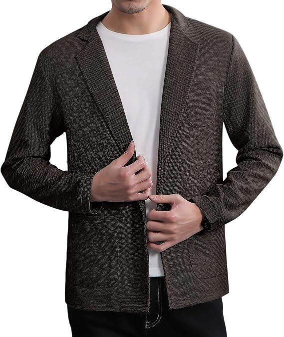 Amazon 在庫処分セール メンズ カーディガン 無地 カジュアル ビジネス 細身 ニット トップス めんず 長袖 ボタン 春夏秋冬 カーディガン 通販