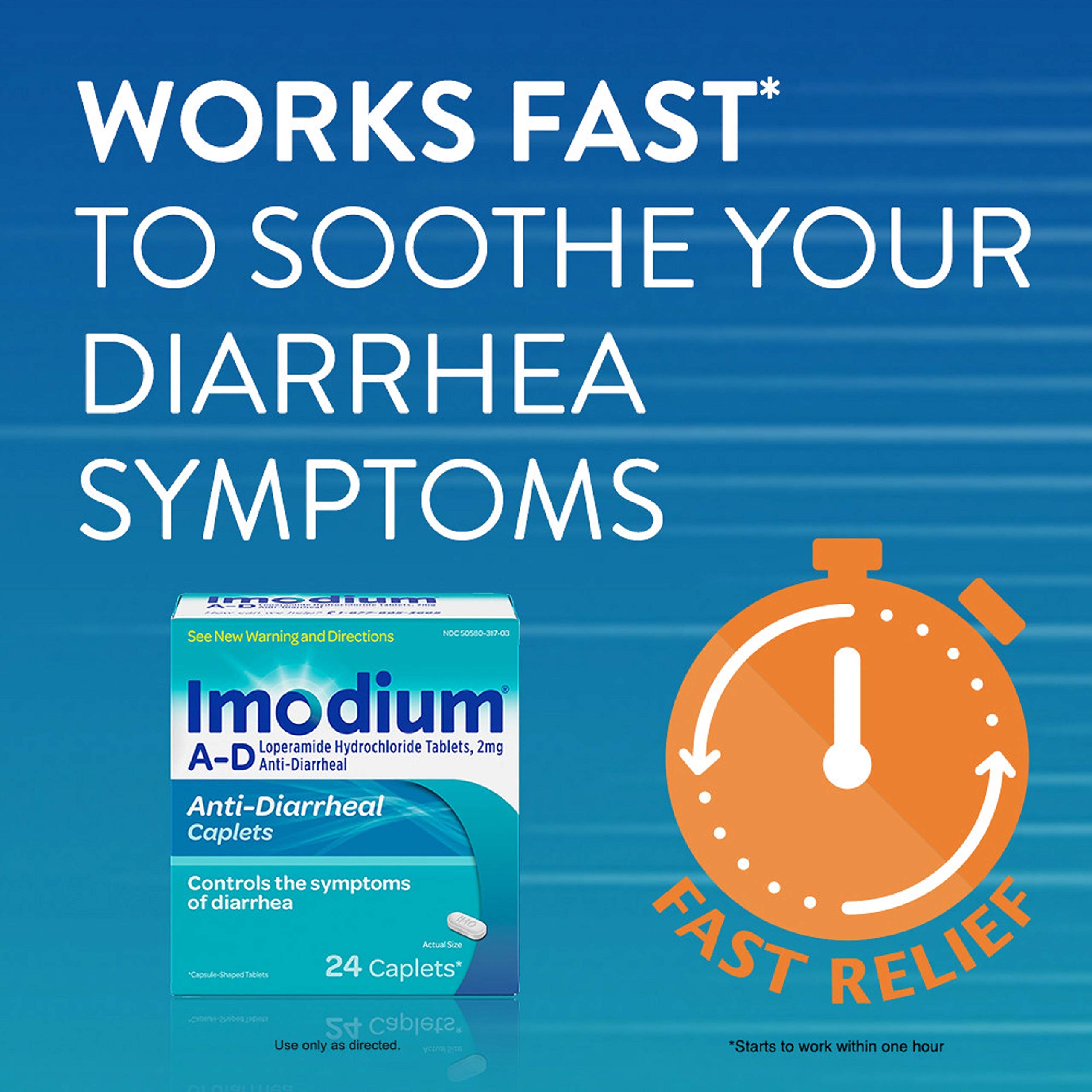 Buy Imodium AD Diarrhea Relief Caplets, Loperamide Hydrochloride Anti