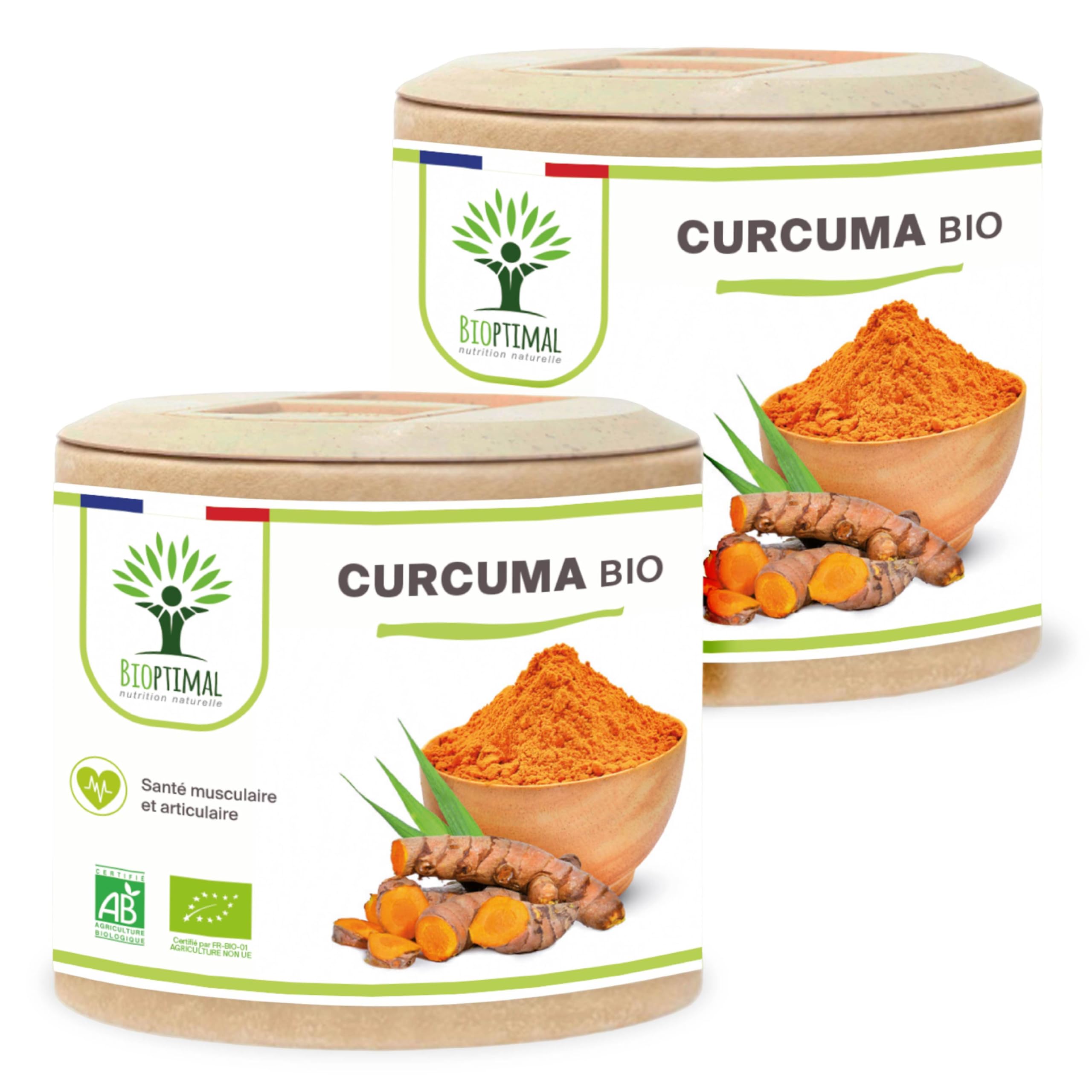 Curcuma Bio 505 Mg - 365 Gélules Antioxydantes Pour Foie Et Digestion - Neuf