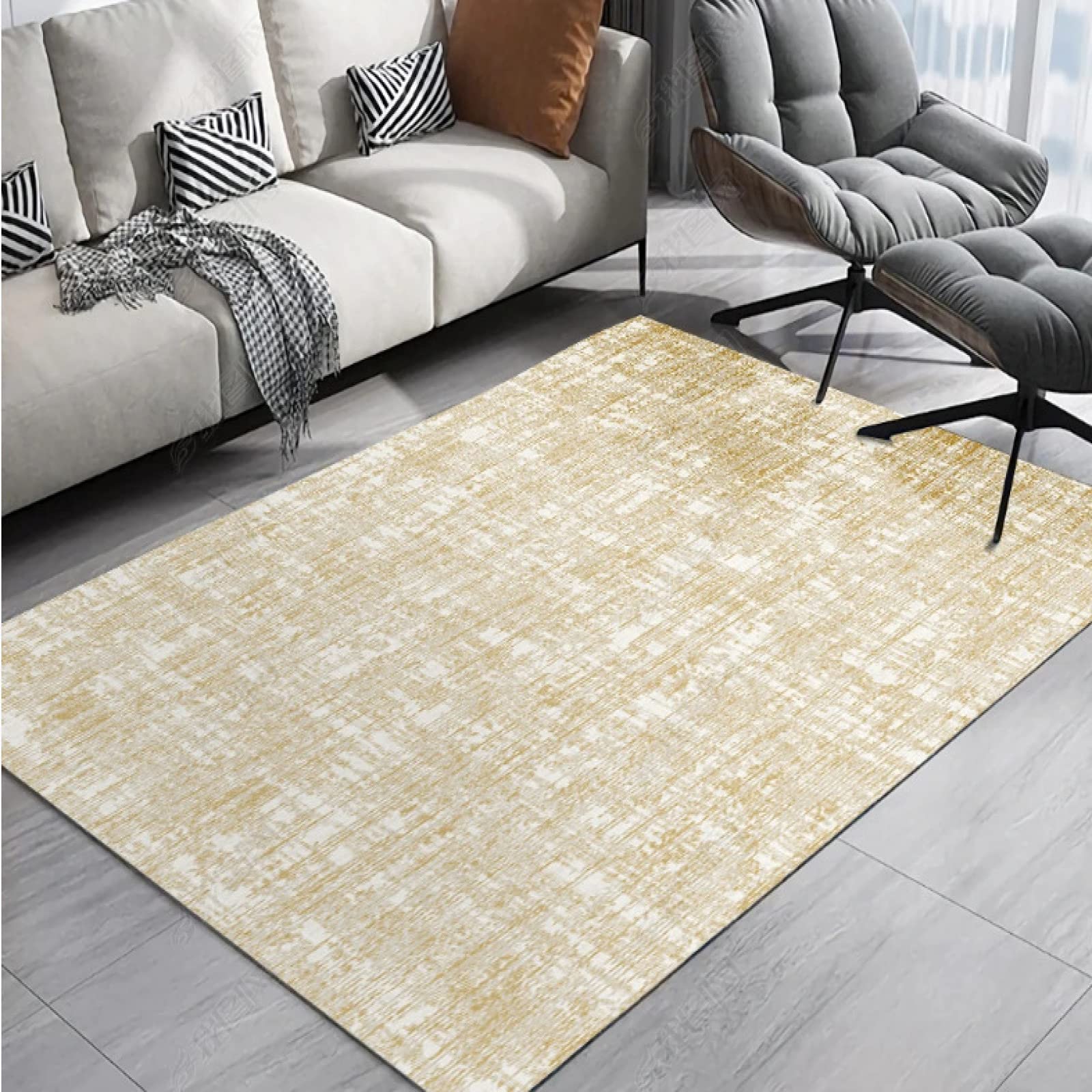Tapis de salon lavable pour éliminer les taches dans la chambre à coucher et le salon