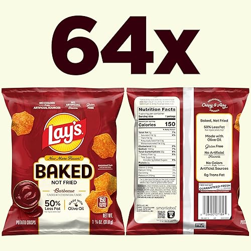 Vista 24 de Baked, Ruffles Cheddar y crema agria, 0.8 onzas (paquete de 60)