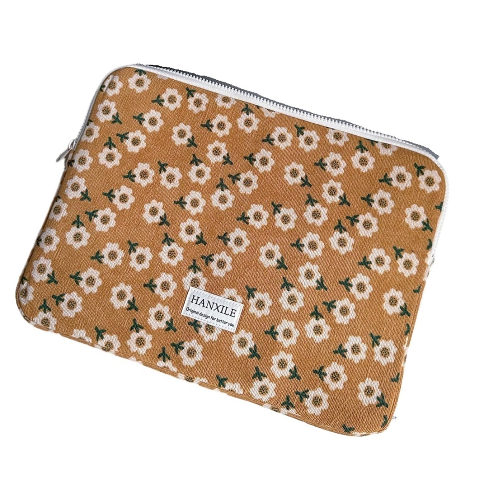 Housse ordinateur 14 pouces velours floral : dites adieu aux rayures - 8