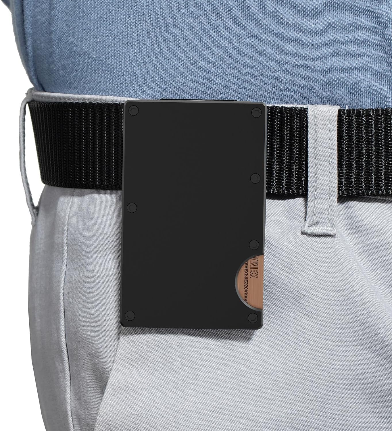 RFID Wallet for Men Slim Minimalist : Metal Wallet with Money Clip - Credit Card Holder Wallets for Men Gift - Front Pocket Wallet - Image 4