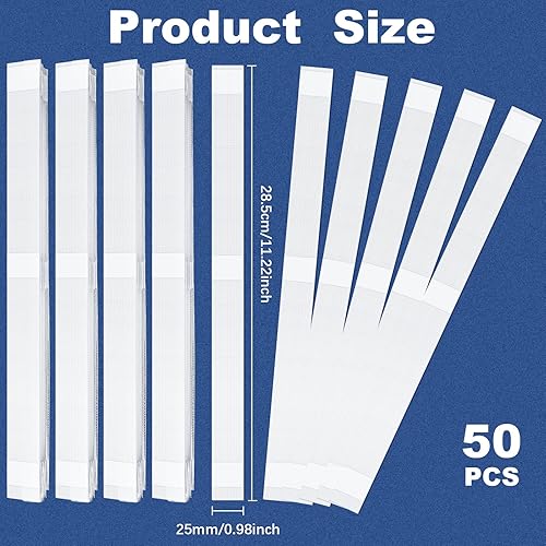 Miniatura 2 de Outus 50 tiras de pegamento con respaldo de malla, cinta de reparación de libros para álbumes, imágenes, archivos, encuadernación de libros (0.984