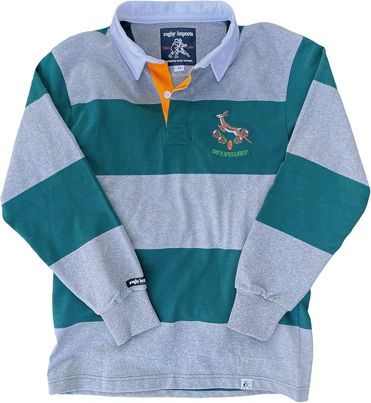 South Africa Grey Hoops Rugby Jersey