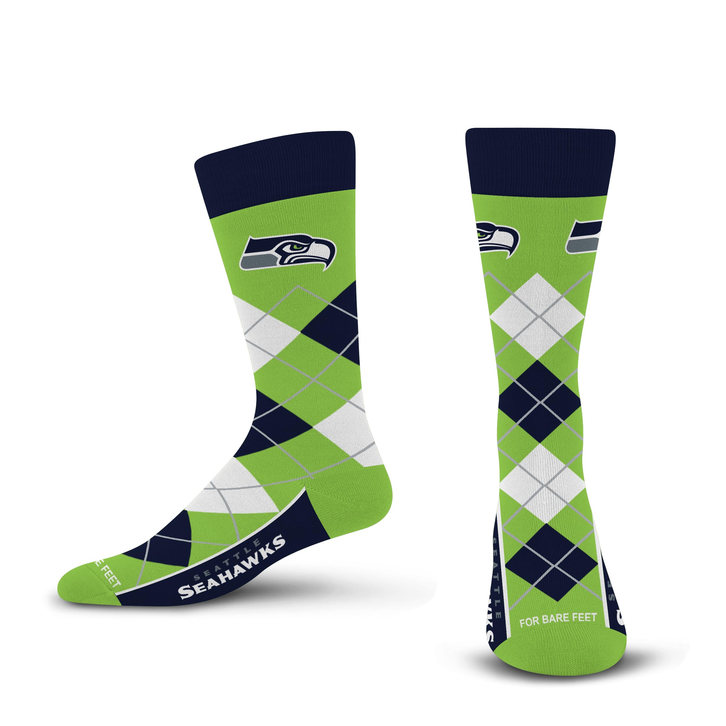 For Bare Feet Argyle Remix Dress Sock