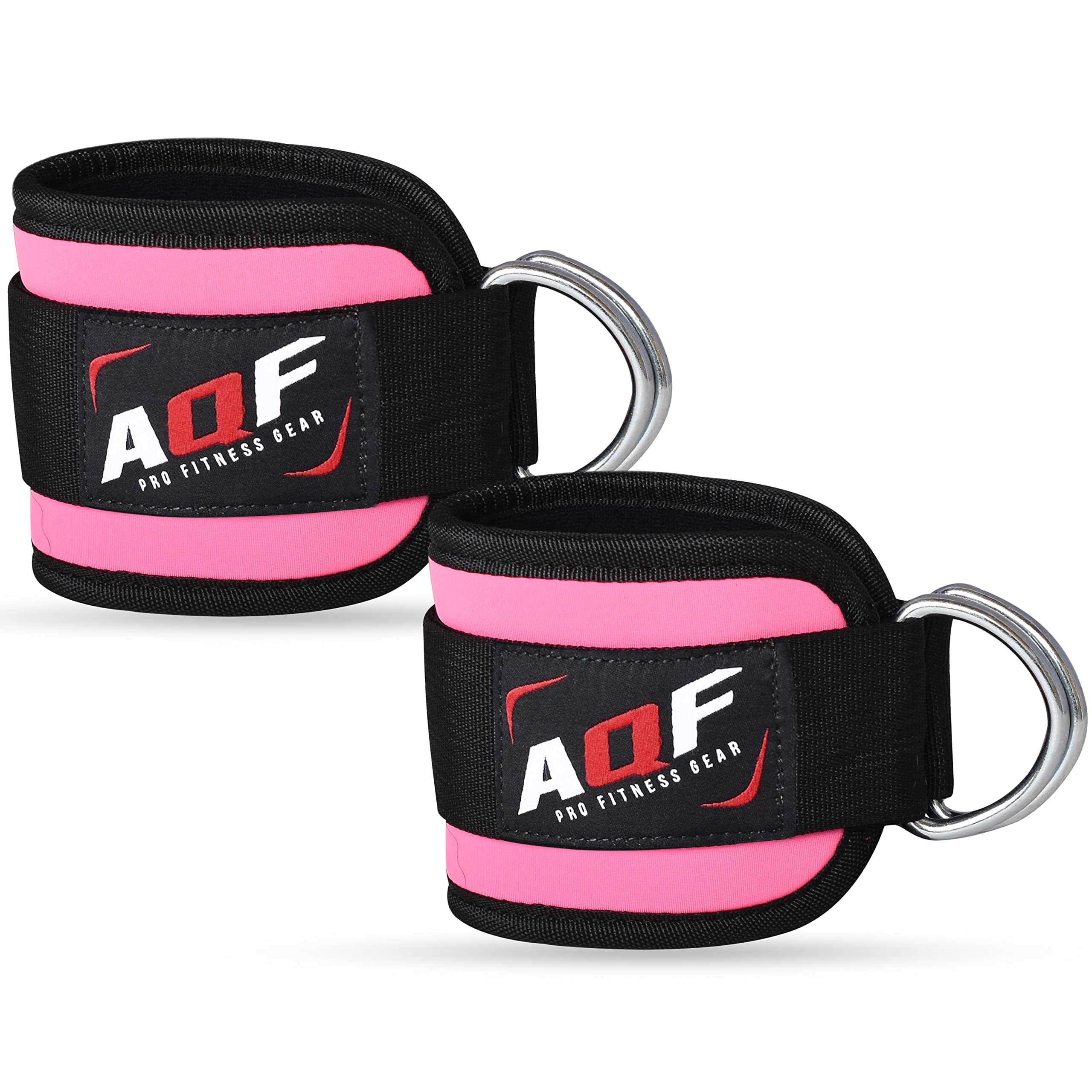 AQF Sangle de Cheville Musculation, Double Anneau D Réglable Ankle Straps pour Machine à Câble, Entraînement Jambes, Accessoires Fitness Hommes Femmes Exercices de Traction