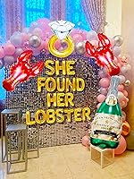 Vista 6 de 53 piezas de decoraciones de langosta para despedida de soltera temática de amigos, regalos de despedida de soltera, despedida de soltera, globos