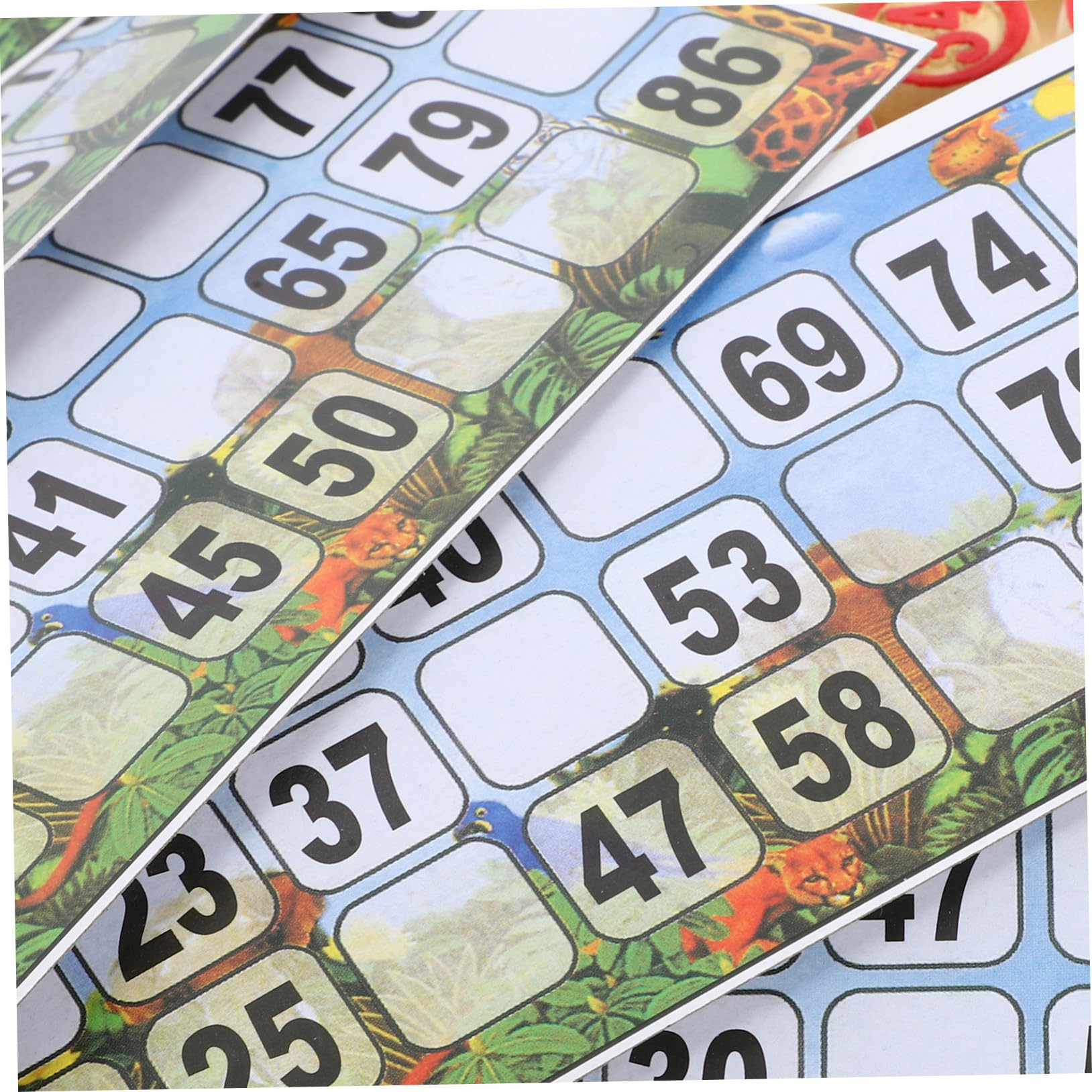 Jeu de Bingo Intéressant Ambiance Halloween en Bois pour Adultes, Loto