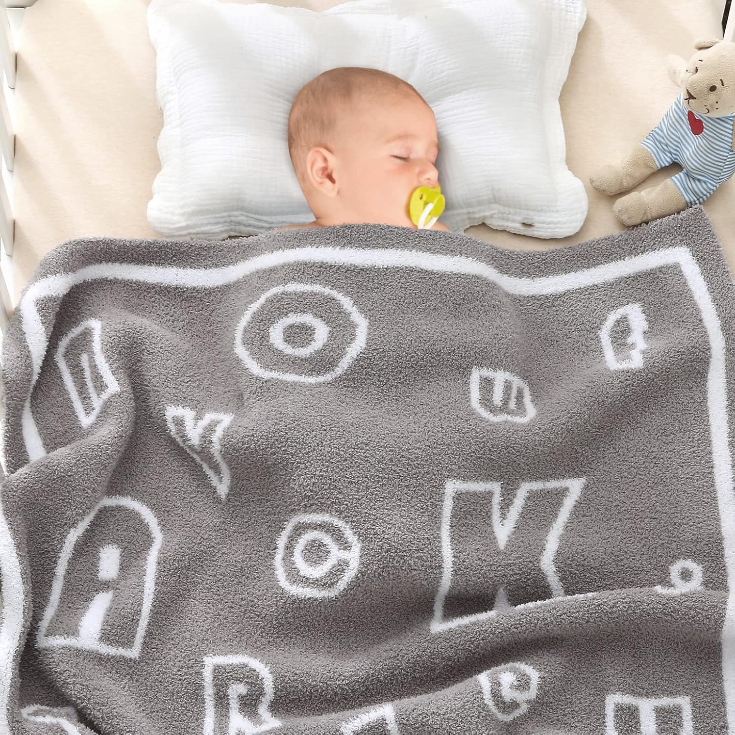 Kid Nation Baby Blankets for Girls Baby Boy Toddler Blanket 40"X 30" Soft Baby Quilt Plush Crib Blanket Newborn Stroller Blanket Nursery Infant