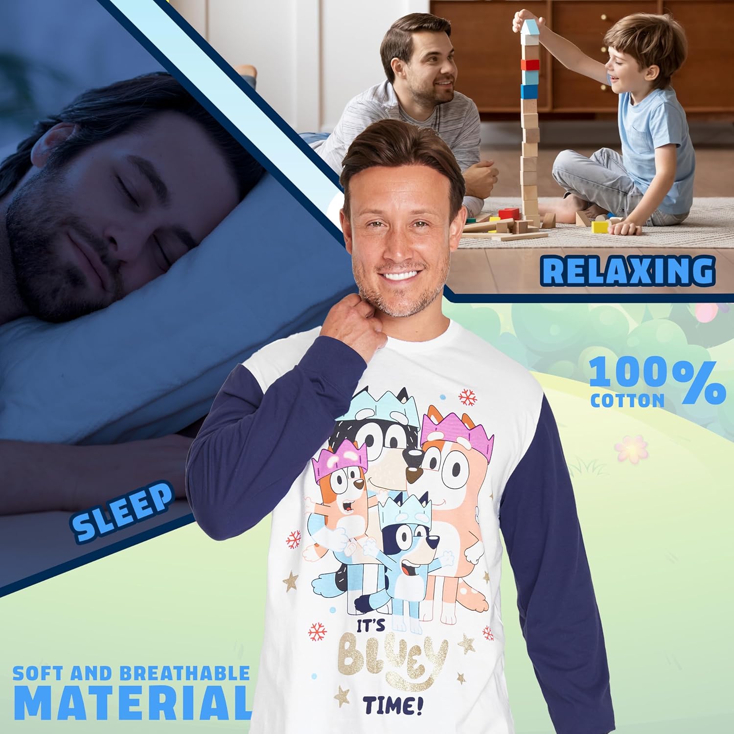 Bluey Pajamas for Family Matching PJs Lounge Set Children Men Women - Image 5