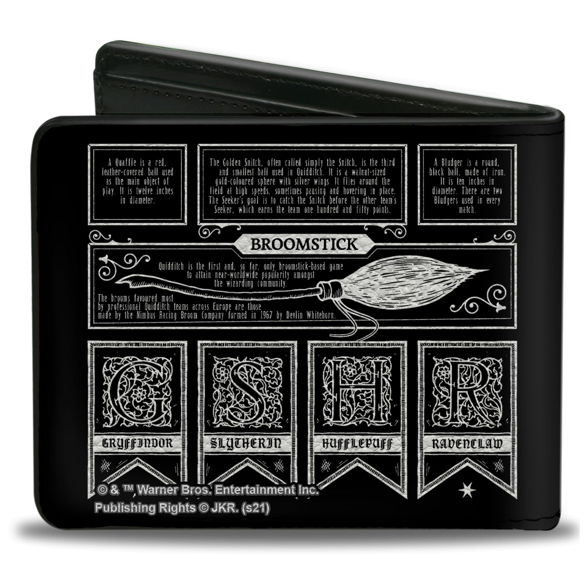 Buckle-Down Men's Bifold Wallet Harry Potter, 4.0