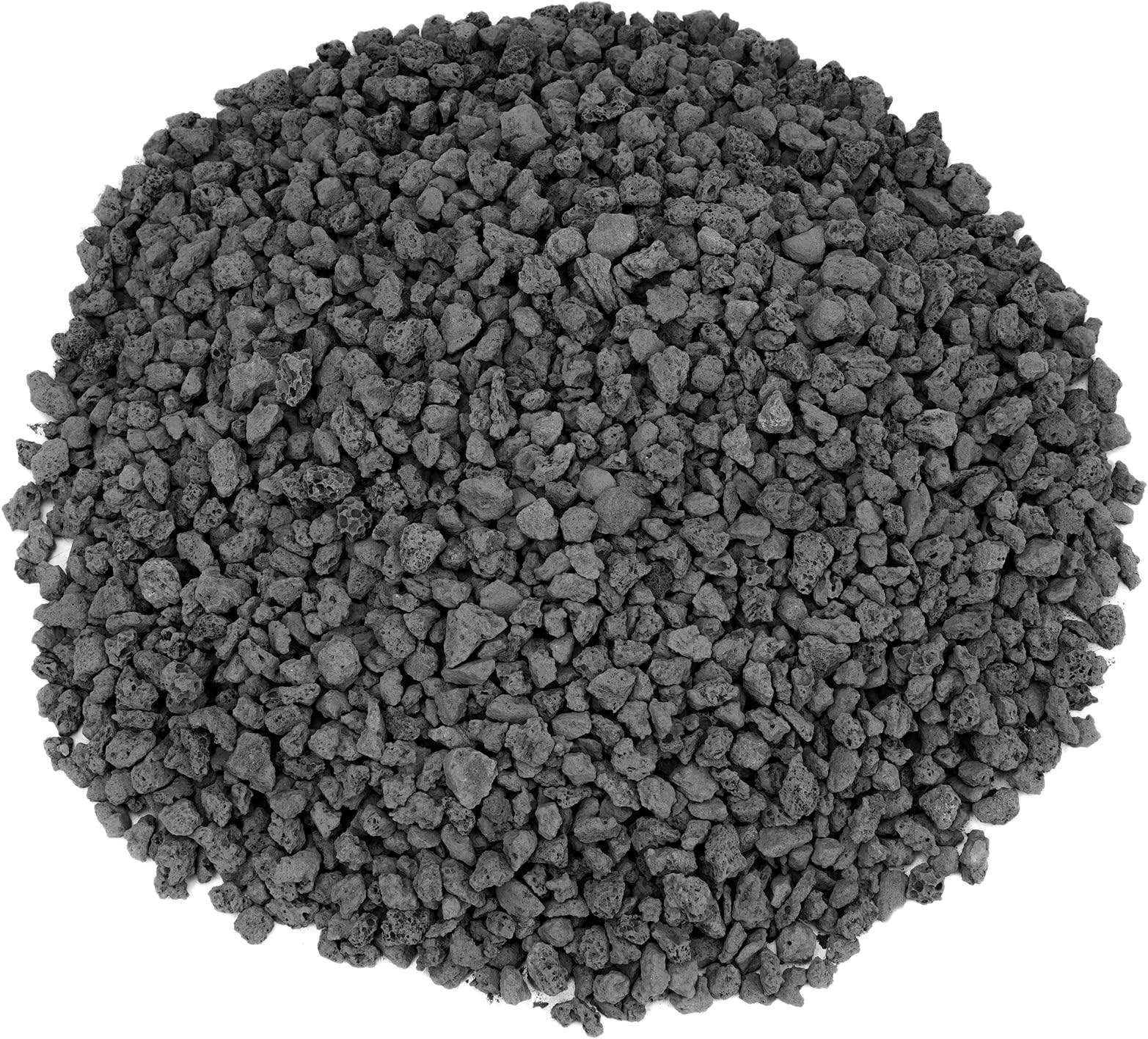 Mr. Fireglass 10 Pounds Black Lava Rock for Fire Pits Fireplace, 0.2"-0.3" | Natural Volcanic Stones, For Indoor Outdoor Gas Fireplaces & Barbecue Grills, Decorating Garden Landscaping, Potted Plants