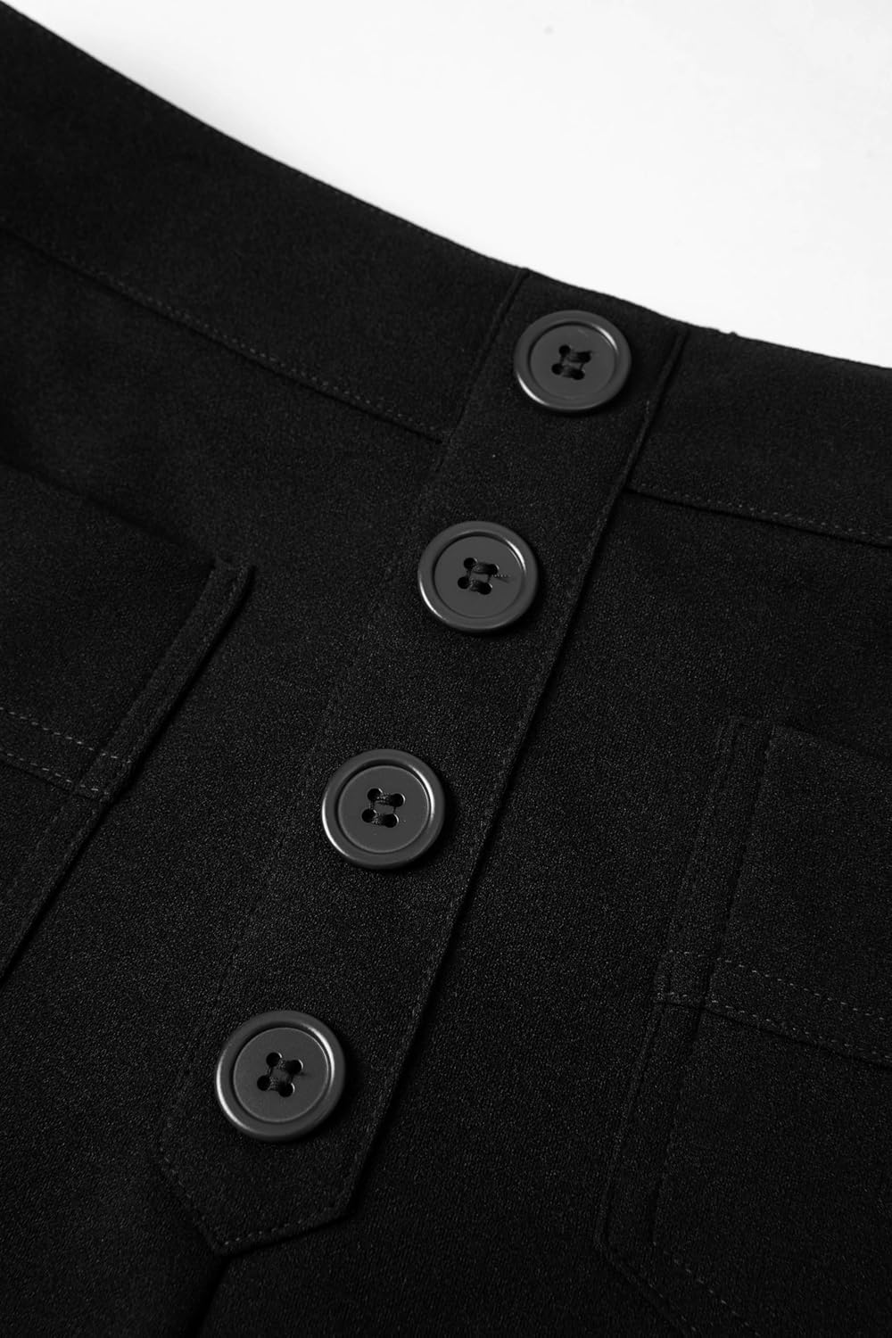 AIFARLD Straight Leg Pants for Women Flexipants High Waisted Button Stretchy Trousers Multiple Pockets Business Work Casual - Image 9