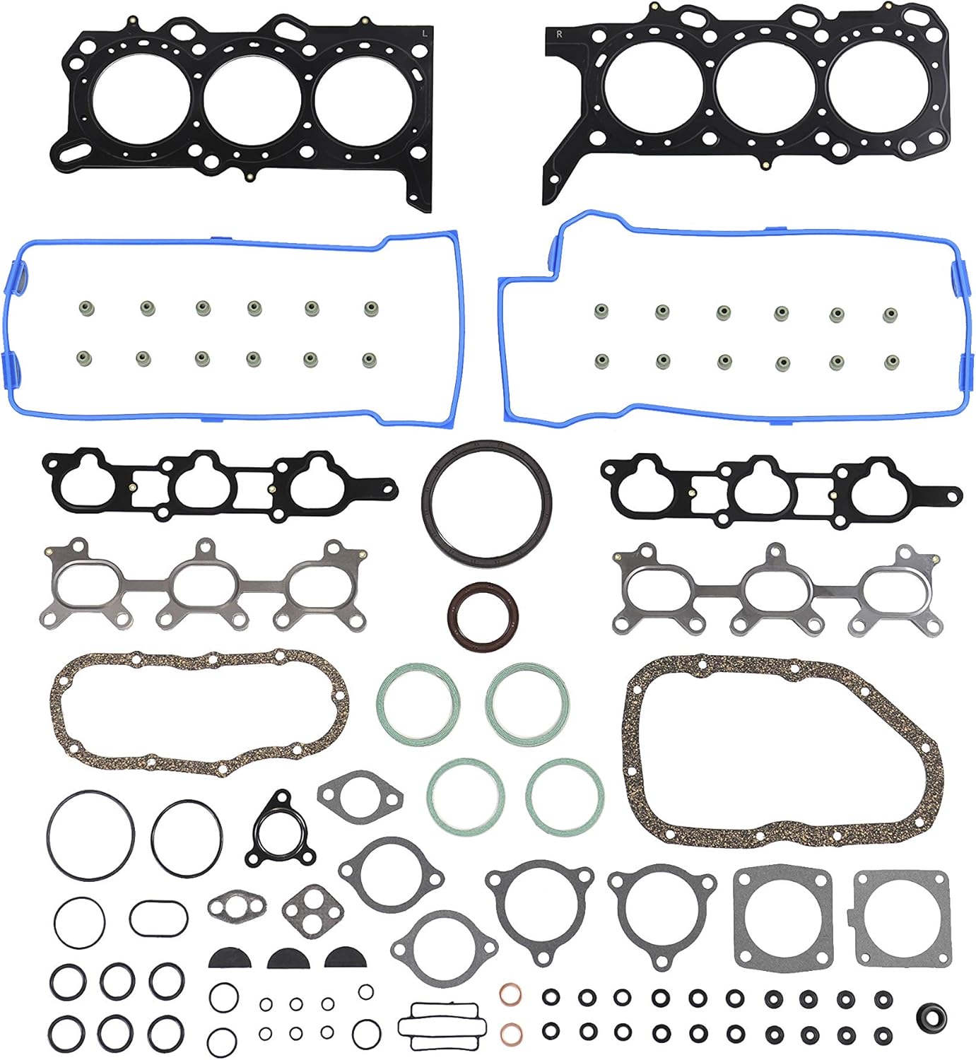 DNJ FGS5038 Juego completo de juntas para Suzuki Grand Vitara 2.7L V6 24V DOHC 2737cc 2006-2008