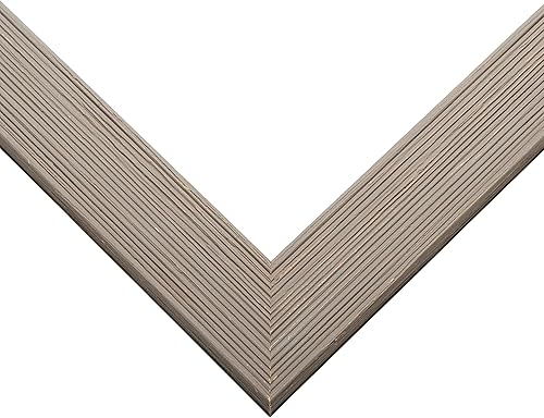 Miniatura 2 de Marco de fotos de madera real gris de 18 x 26 pulgadas de ancho de 1.5 pulgadas  Profundidad del marco interior de 0.5 pulgadas  Marco de fotos