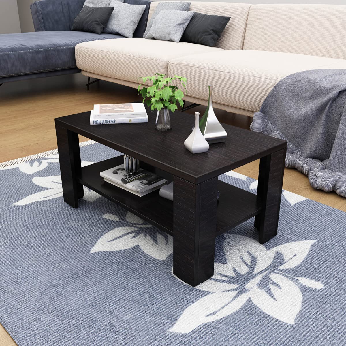 Home Centre Engineered Wood Helios Bill Coffee Table-Dark Brown
