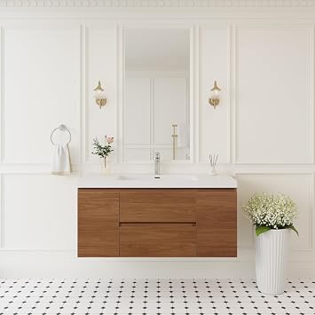 48" Floating Bathroom Vanity with Sink Wall-Mounted Bathroom Vanity