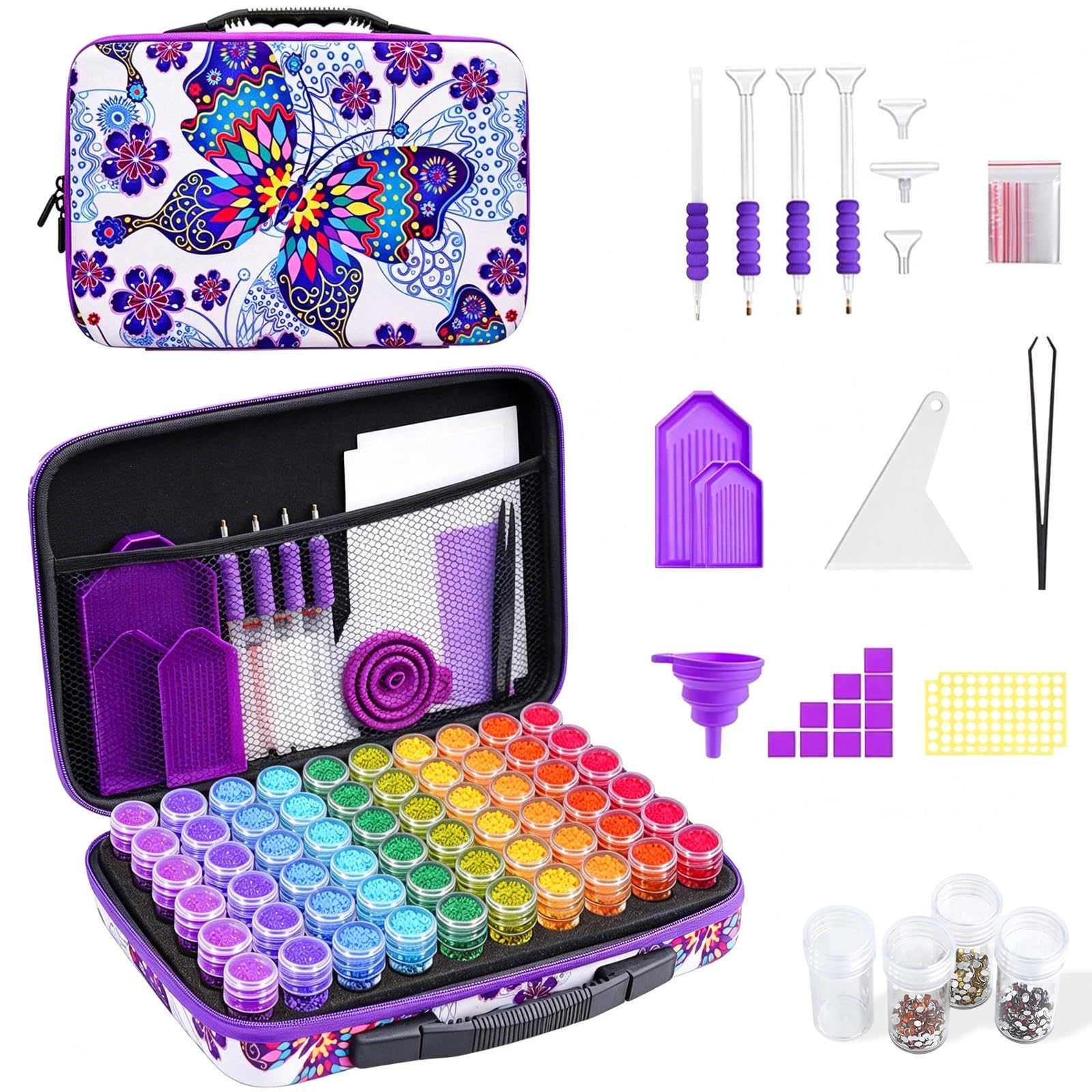 Amazon.com: ZORETCO Diamond Painting Storage Case, 60 Slots