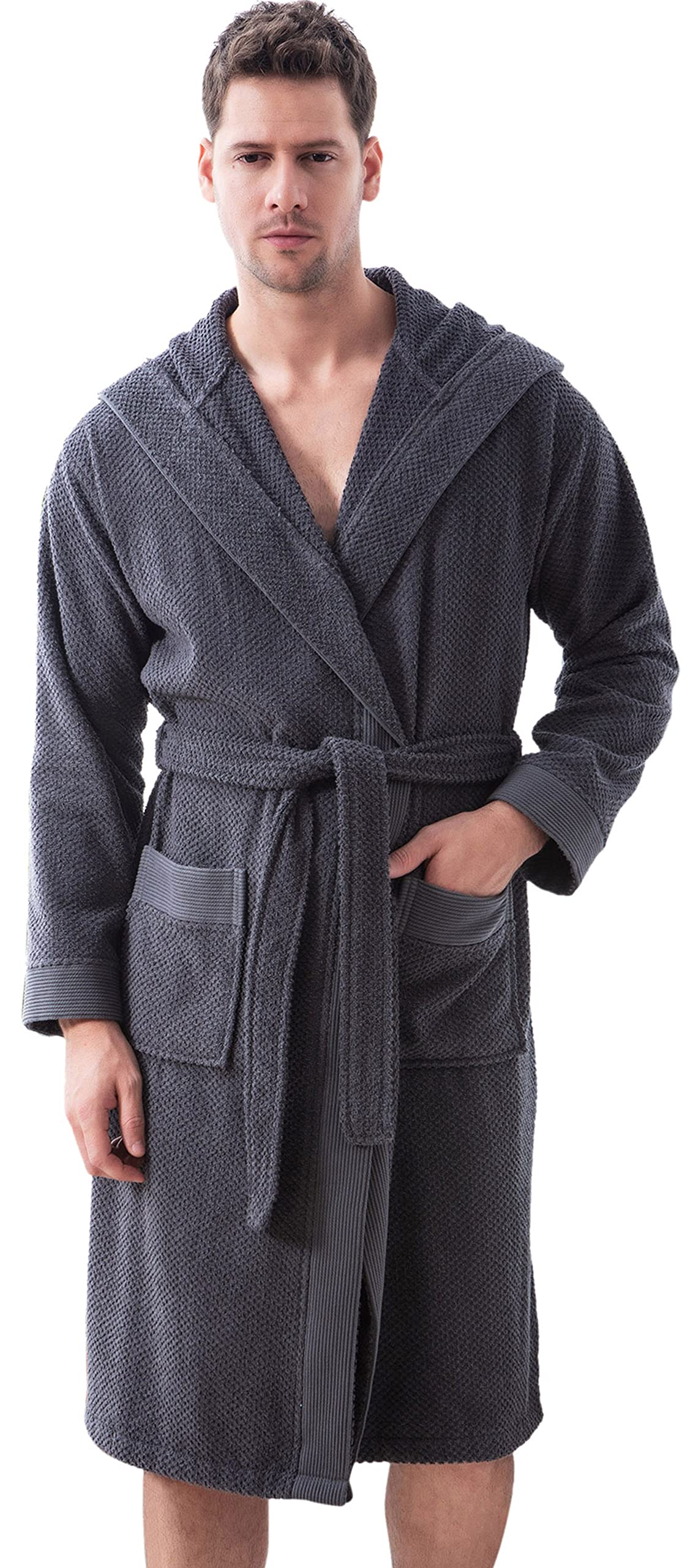 SEYANTE Organic Turkish Cotton Terry Hooded Kimono
