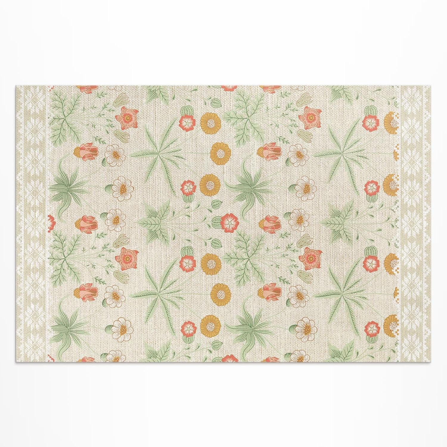 Tapis d'extérieur William Morris de qualité supérieure au motif Daisy exclusif