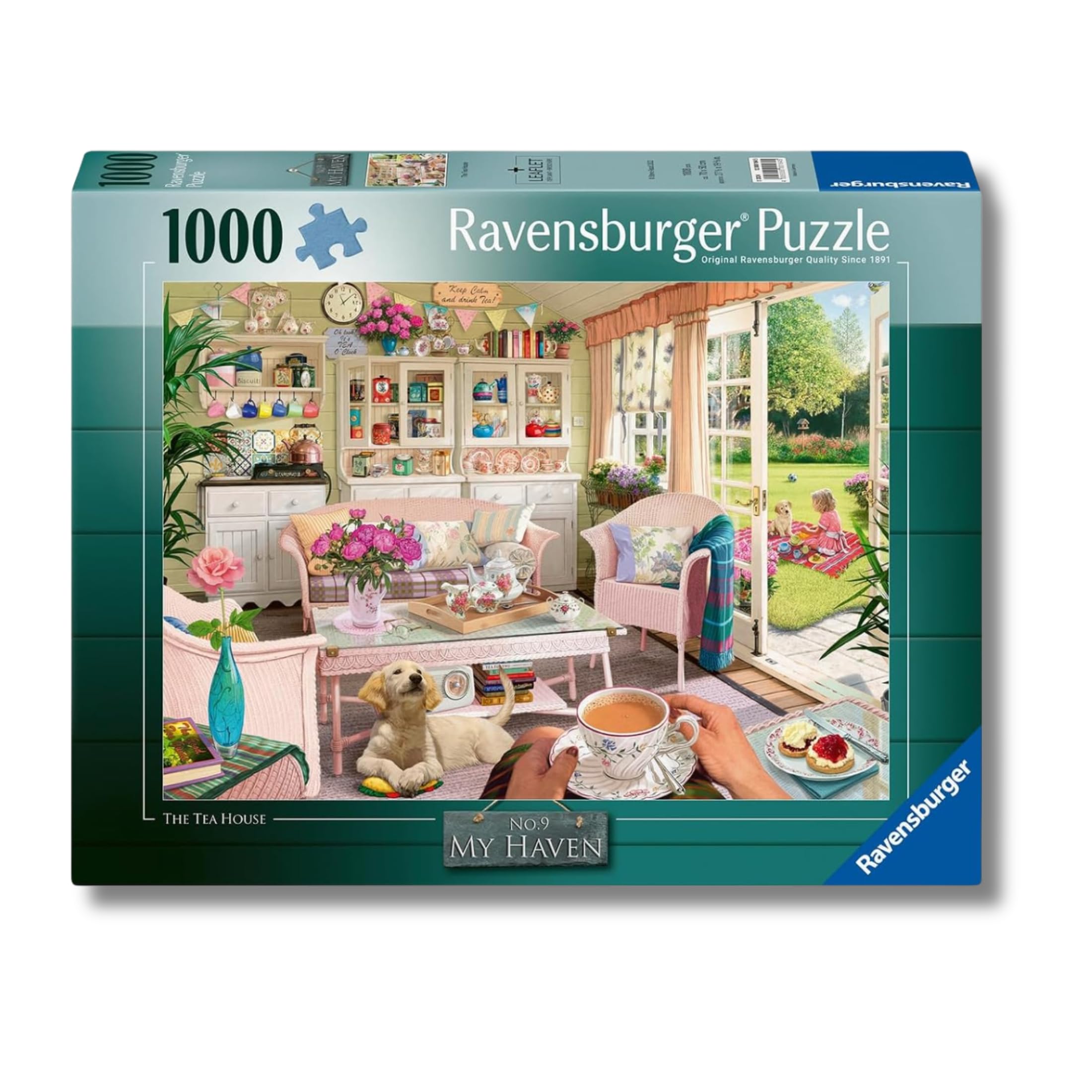 Ravensburger My Haven No.9 - Puzzle da 1000 pezzi The Tea House per adulti e bambini dai 12 anni