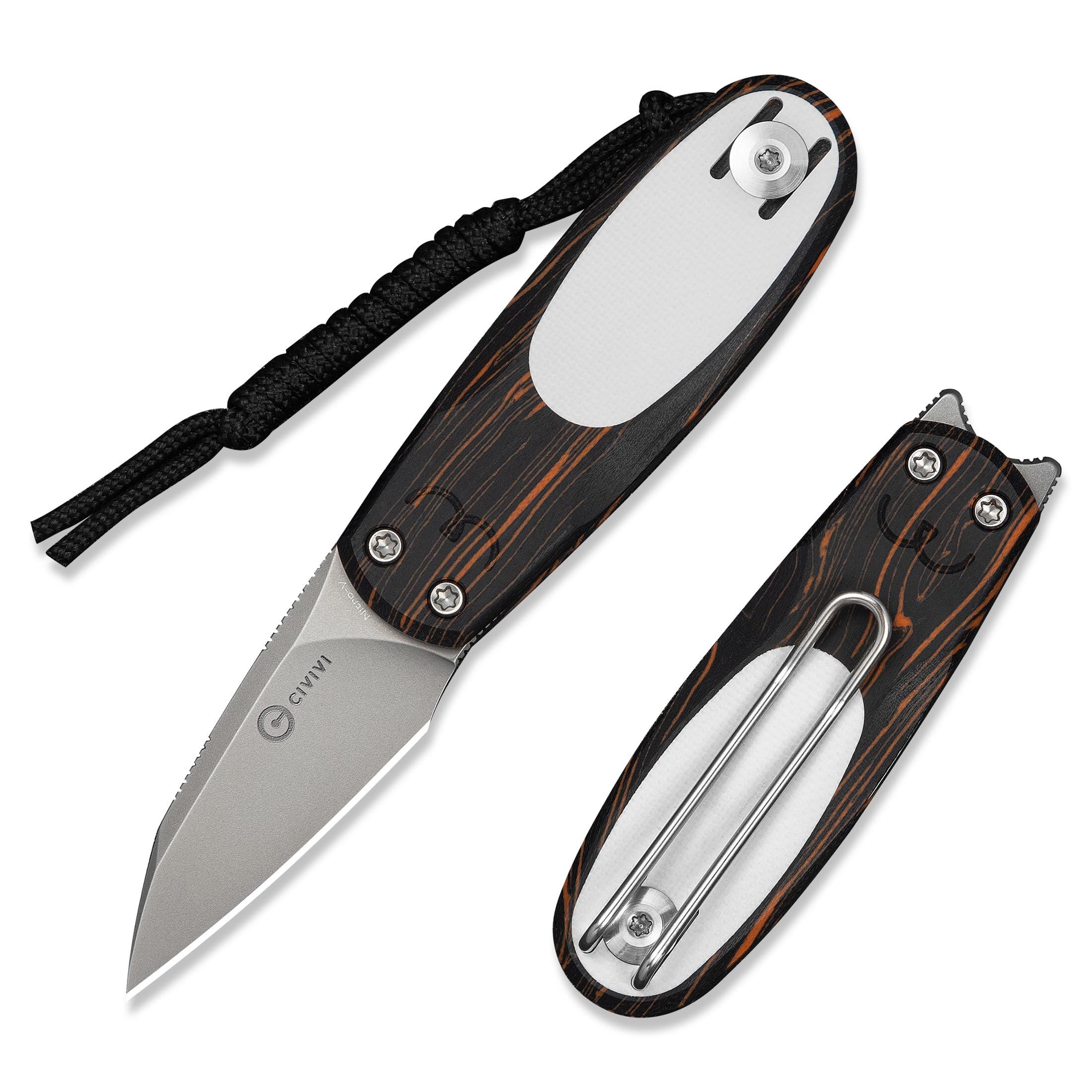 CIVIVI Purr Mini Folding Pocket Knife, 1.83" Nitro-V Steel Blade C25054-5 | Cute Cat-Insp…