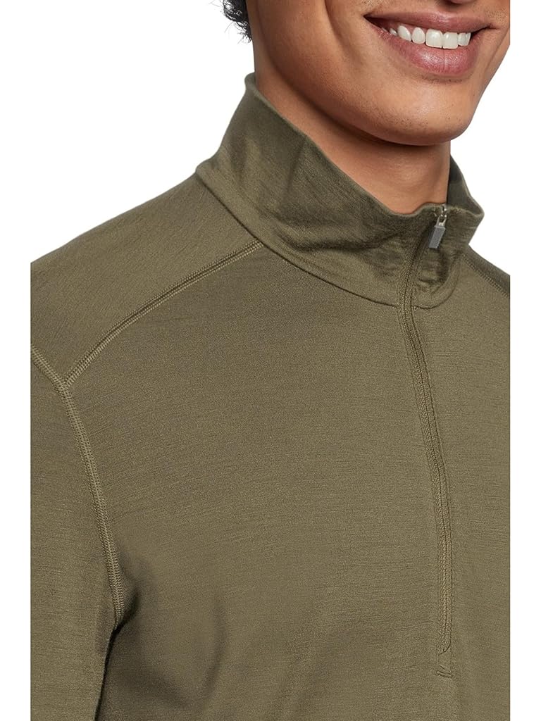 Black Icebreaker Merino 200 Oasis Long Sleeve Half Zip