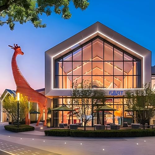 Miniatura 6 de FORT Tira de luces LED de neón de 50 pies, 49.2 ft, blanco cálido, 110 V, 120 V, cuerda de luz LED CA, impermeable, alto brillo, fácil instalación,