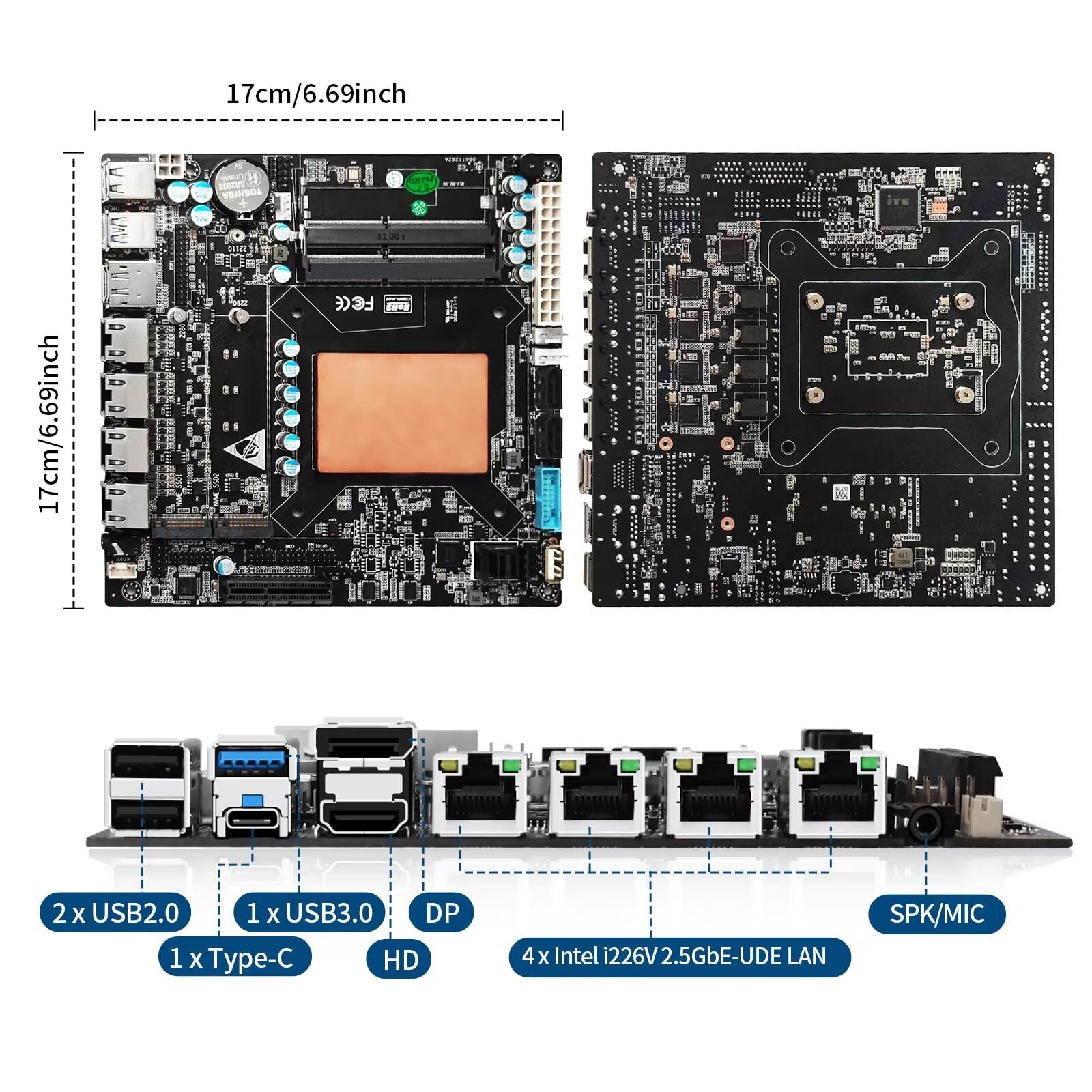 まとめマザーボード Amazon | AIOPCWA NAS マザーボード 6ベイ Core i7-1165G7 4C 8T