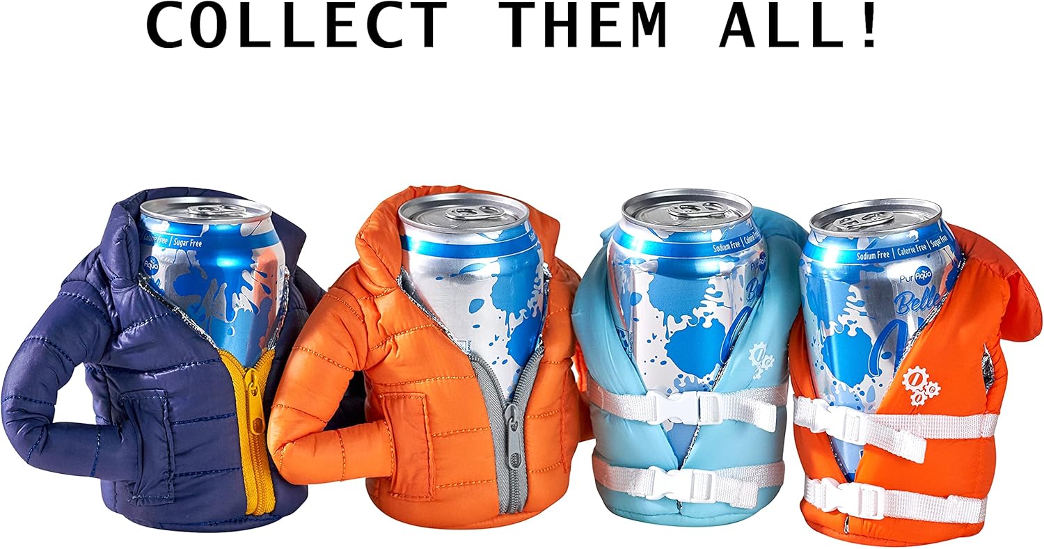 Cooler Life Vest Jacket Cover by In-Cog-Neato Secret Hide a Beer Can Beverage Cooler For 12oz Cans Unique Gifts for Her Him (Winter Jacket): Home & Kitchen