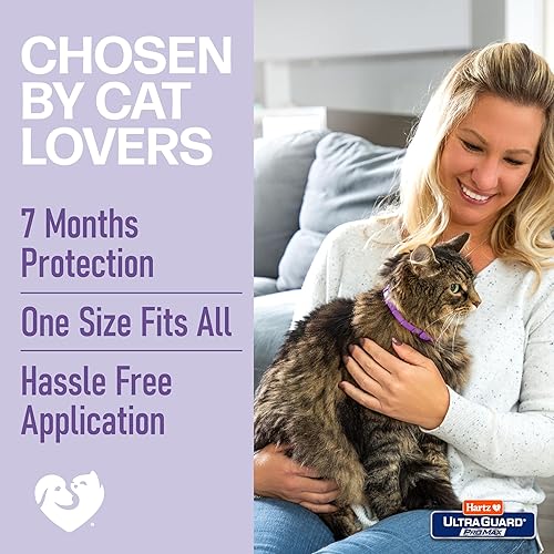 Miniatura 7 de Hartz UltraGuard ProMax - Collar para pulgas y garrapatas para gatos I 14 meses de protección, suave y cómodo, prevención de pulgas y garrapatas