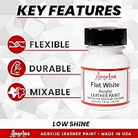 Vista 61 de Angelus - Pintura acrílica para cuero, 1 onza líquida (paquete de 1), color turquesa