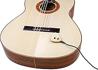 Vista 4 de KNA AP-2 Universal Stick-On Piezo Pickup – Natural Acoustic Tone, Guitar, Uke, Drums, Percussion, Volume Control, No-Battery, Easy No-Mod