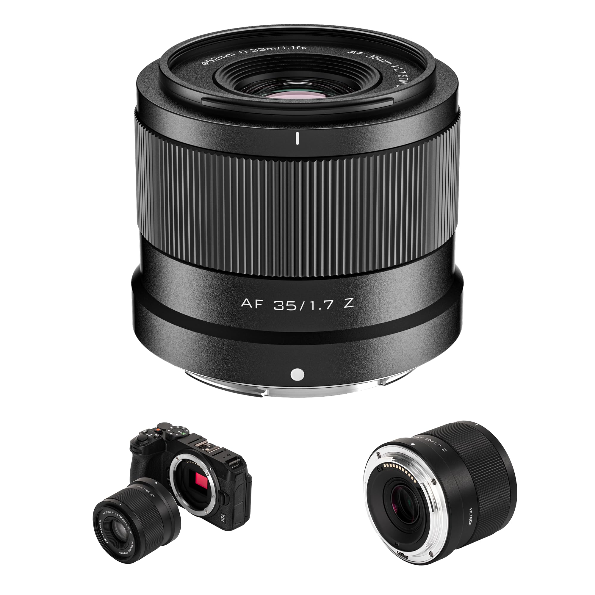 VILTROX Lente AF 35 mm F1.7 Z-Mount para câmeras Nikon Mirrorless