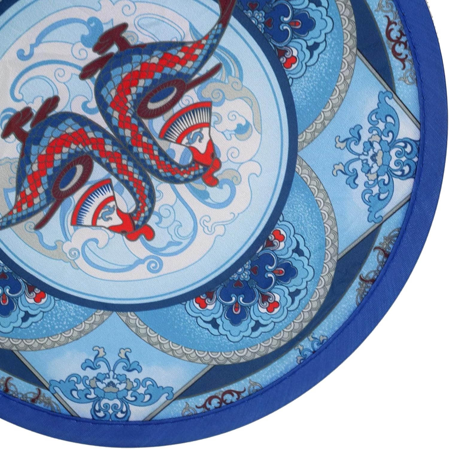 100Pcs Custom Folding Hand Round Fans, Personalized Flying Disc Fans Advertising Fan, Your Own Logo Text Photo Fan (Fan with Bag)