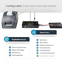 Vista 5 de StarTech.com Duplicadora y borrador de disco duro independiente 1:1, SAS/SATA HDD/SSD, copiadora/copiadora, duplicador/desinfectante de disco duro