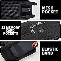 Vista 3 de Funda compatible con SanDisk 1TB 2TB 4TB 500GB 8TB para SanDisk Extreme PRO SSD portátil disco duro externo, soporte organizador de almacenamiento