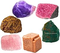 Vista 1 de Amazing Gemstone Cristales para el período agradable del ciclo menstrual menstrual, juego de 6 piedras de sangre, cuarzo rosa, piedra lunar