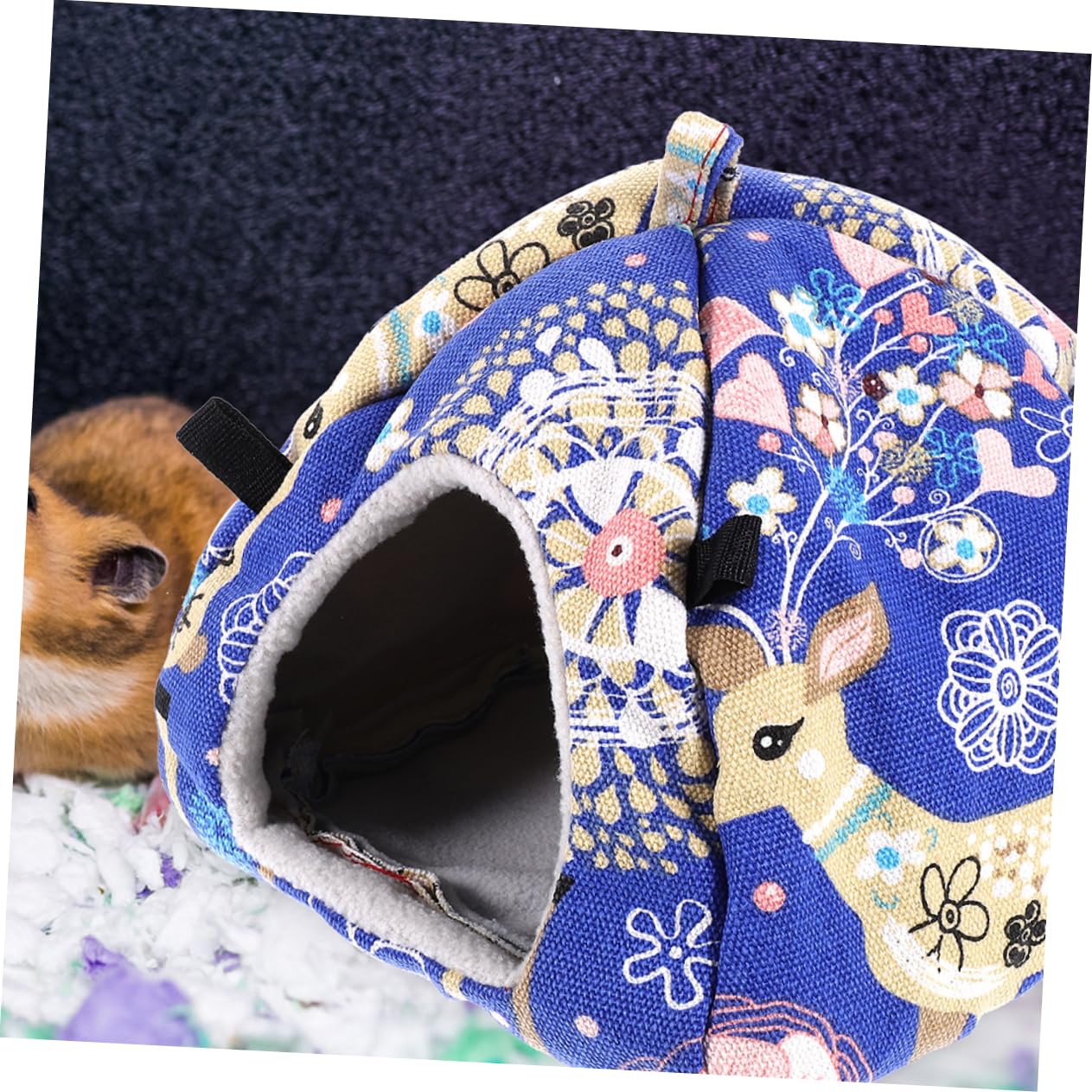 Hamac Suspendu Pour Hamster Et Petits Rongeurs - Nid Douillet En Polaire, 22x19x17 Cm