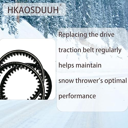 Miniatura 3 de HKAOSDUUH (38"x 29") 37-9090 379090 - Correa de tracción para lanzadores de nieve para Toro 421 521 38606 38607 38608 38240 MTD 754-0216 754-0256