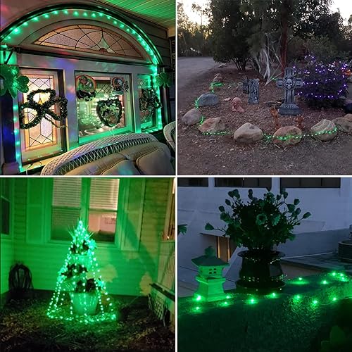 Miniatura 4 de RUICHEN Guirnalda de luces USB de 20 pies, 120 luces LED con interruptor de encendidoapagado, luces de alambre de cobre impermeables para