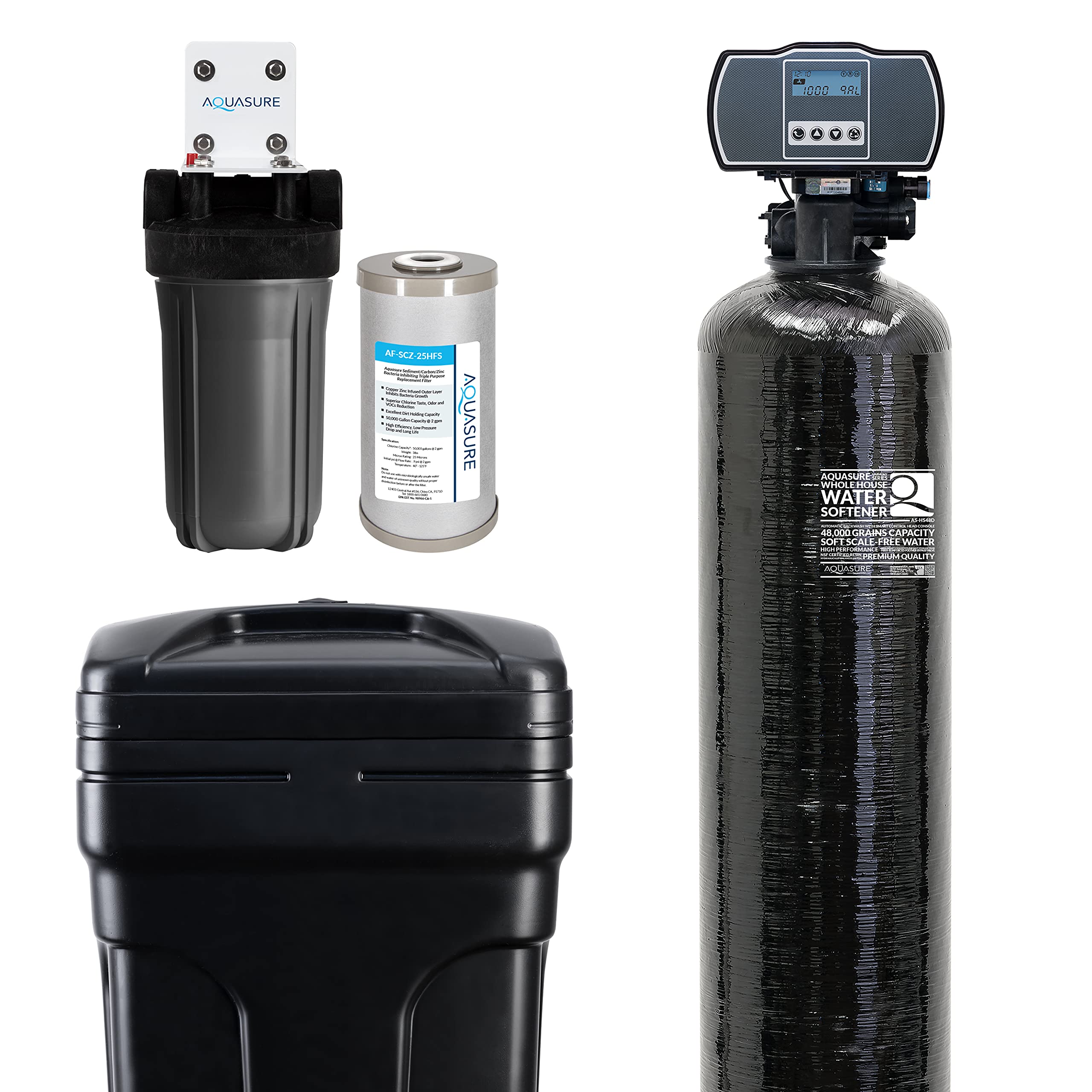 Buy Aquasure Water Softener w/Aquatrol Digital Head and 10" Sediment