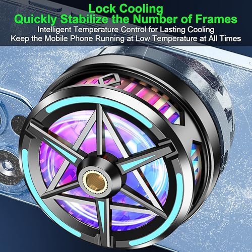 Miniatura 8 de Enfriador de teléfono celular, ventilador de semiconductor magnético, disipador de calor apto para todos los teléfonos inteligentes, radiador