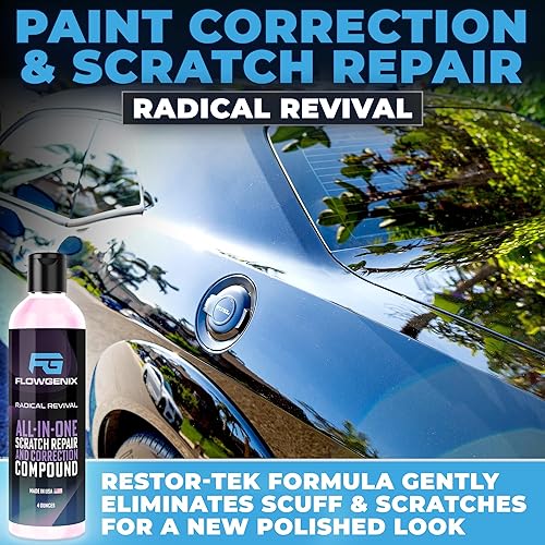 Miniatura 3 de Flowgenix Grand Slam - Paquete de 3  Incluye gel de brillo de neumáticos (8 onzas) + removedor de arañazos de coche (4 onzas) + vinilo repelente al