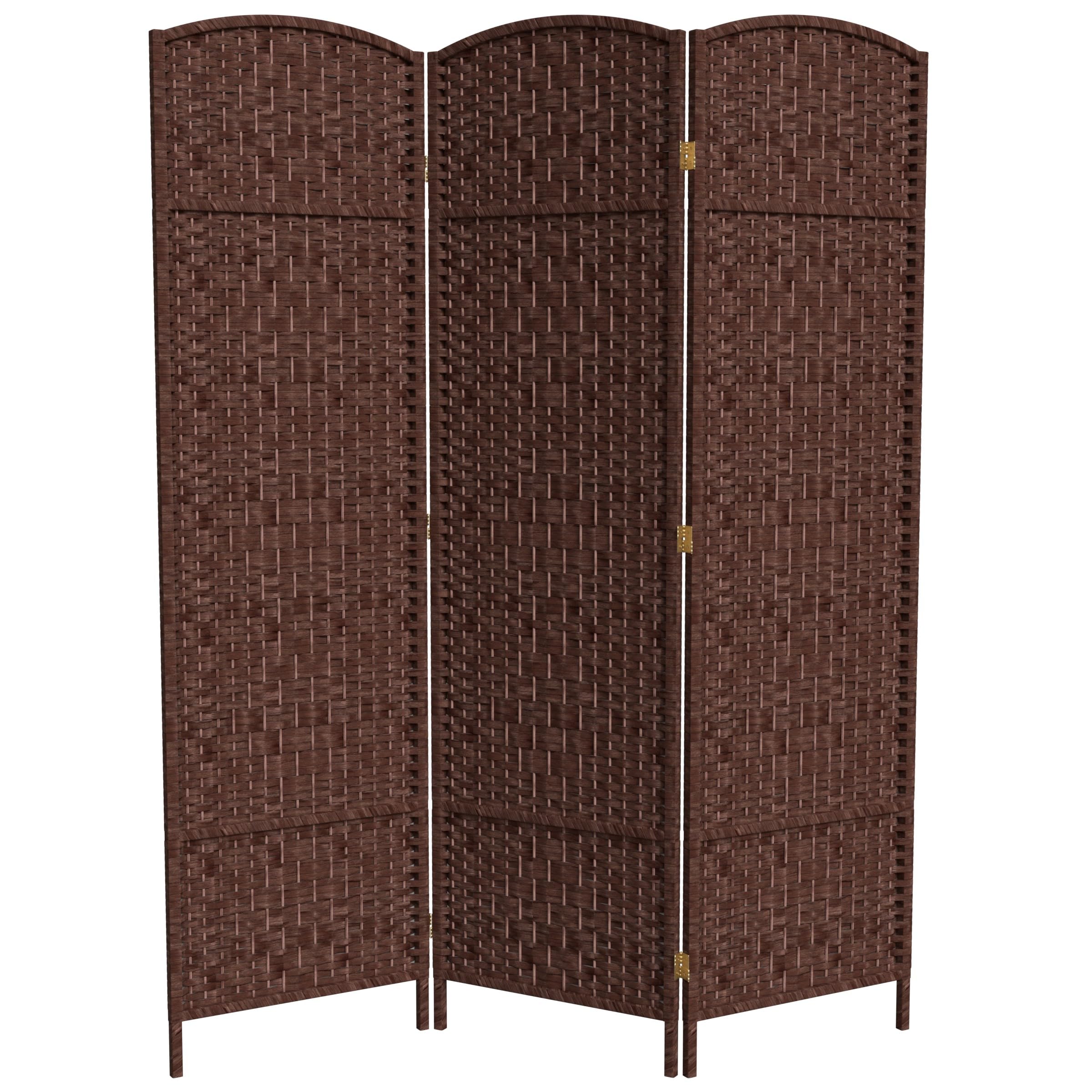 Red Lantern Diamond Weave Room Divider Dark Red